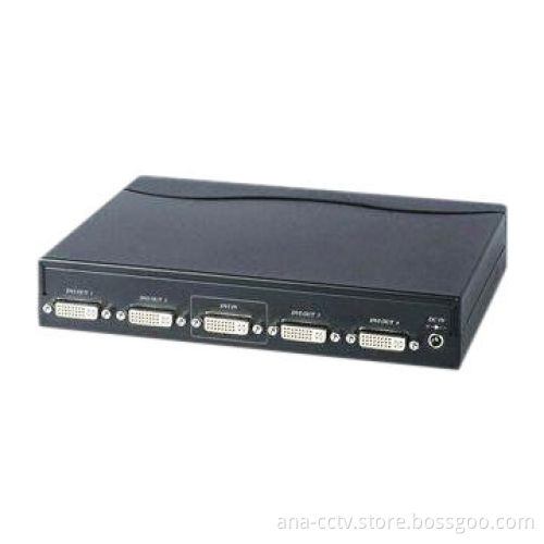 DVI Distribution Amplifier, Supports High Resolution PC, with 1 Input and 4 Outputs